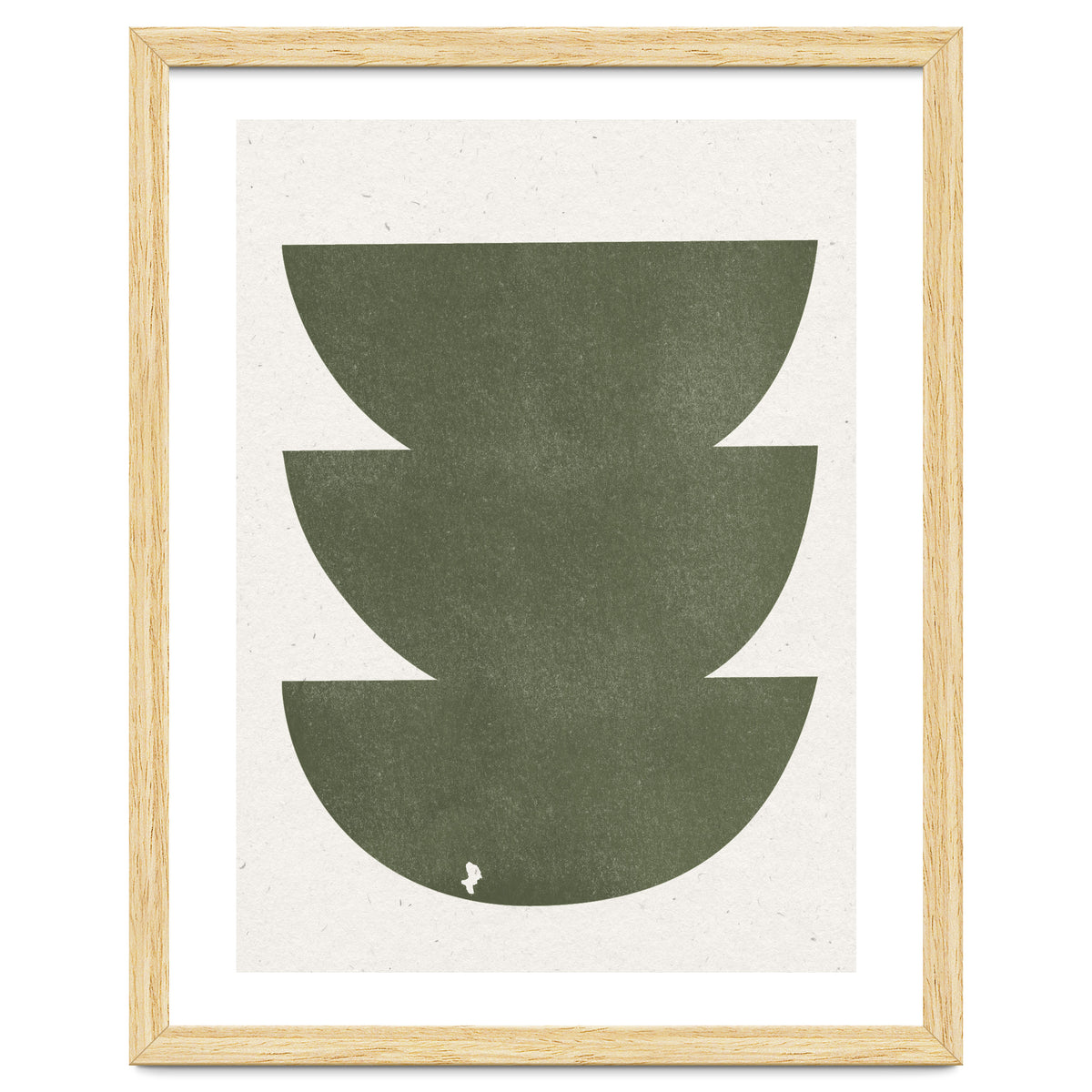 GREEN WATERCOLOR SHAPES NO.3