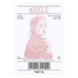 Receipt Art Adele Red (Print Only) thumbnail