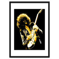 Jimmy Page American Rock Band Guitarist Legend in Pop Art