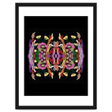 The Butterfly Effect Series 01, Paint Blot Mirror Colorful, Symmetrical Graphic, Eclectic Mandala thumbnail