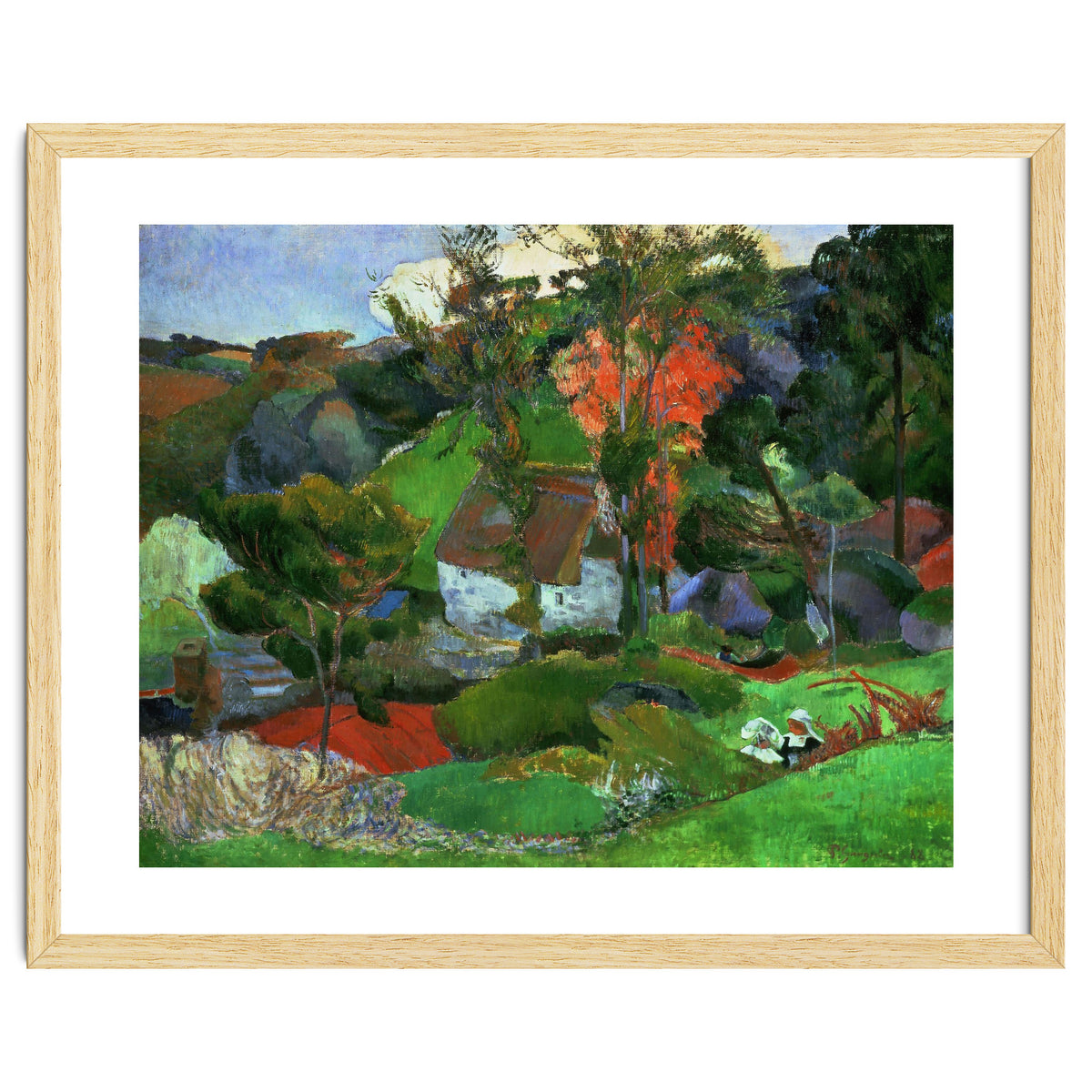 Paul Gauguin / 'Aven running through Pont-Aven', 1888, Oil on canvas.