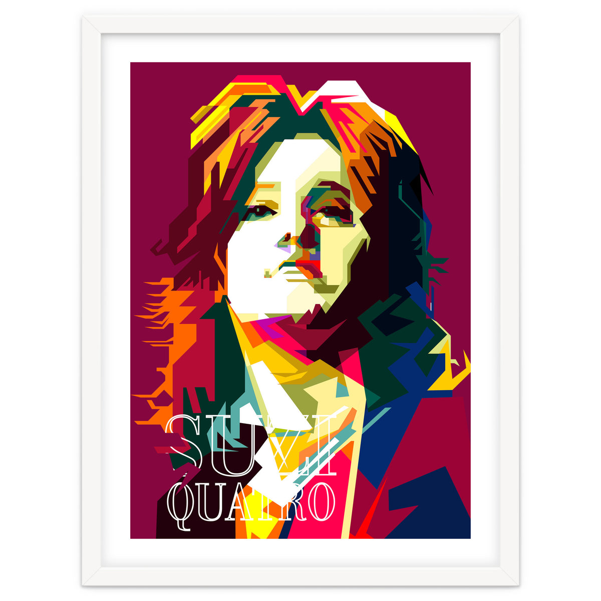 Suzi Quatro Blues Singer Pop Art WPAP