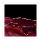 Burgundy & Gold Agate Texture 07 (Print Only) thumbnail