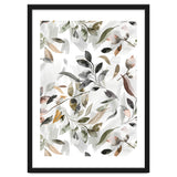 Watercolor Leaves Neutral Gray thumbnail