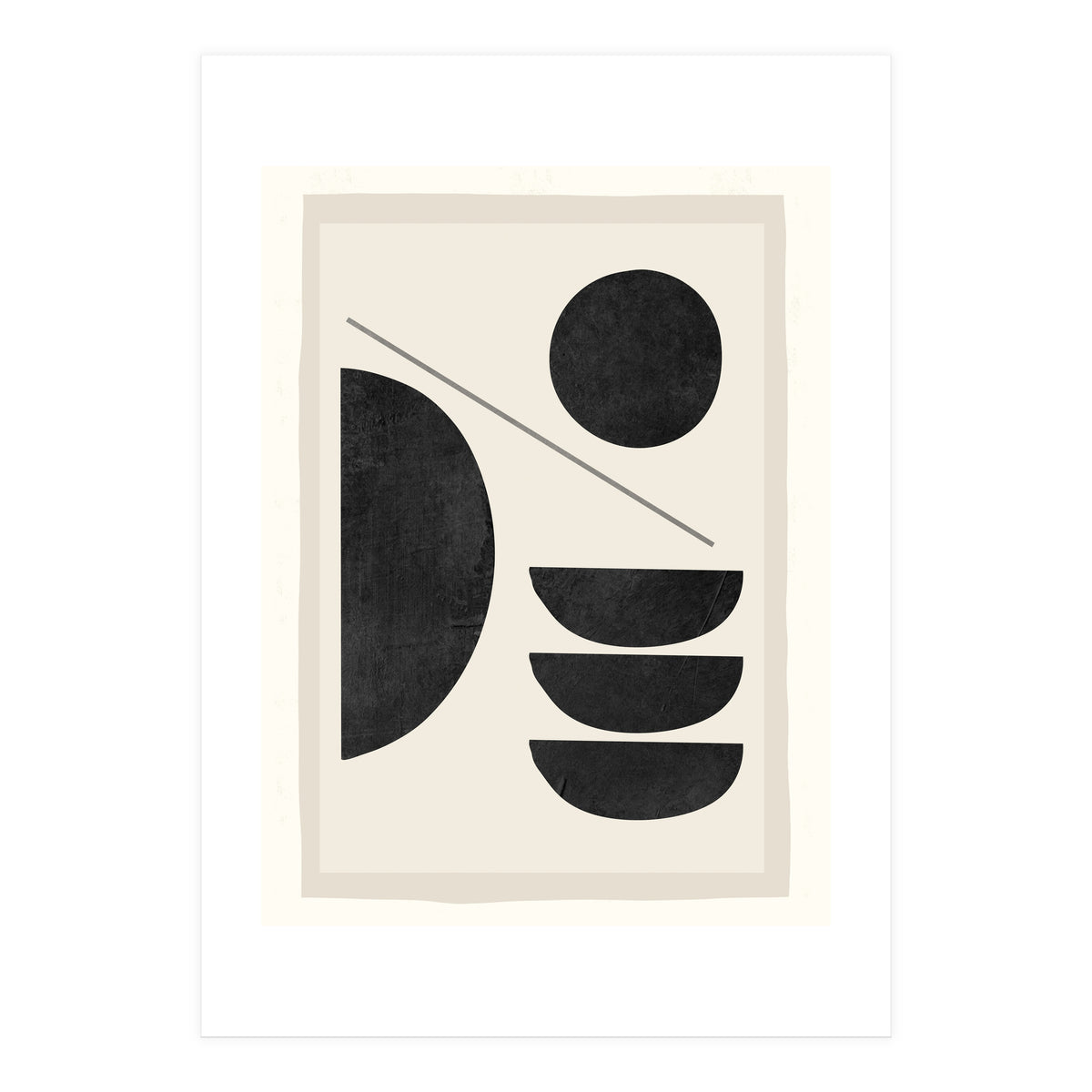 Modern Abstract Minimal Shapes 187 (Print Only)