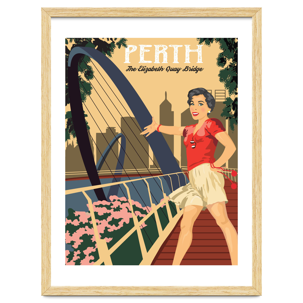 Perth, The Elizabeth Quay Bridge, Australia