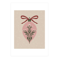 Christmas Floral Globe (Print Only)