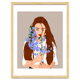 The Becoming, Nature Plants Bohemian Woman, Botanical Modern Mindful Self Care Self Love Positivity thumbnail