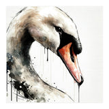 Watercolor Swan Portrait (Print Only) thumbnail