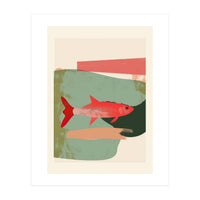 Red Fish Abstract (Print Only)