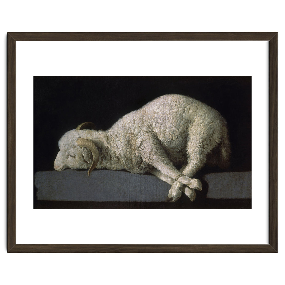 Agnus Dei - ca.1635-40 - oil on canvas - 37,3 x 62 cm - Spanish Baroque - NP 7293.