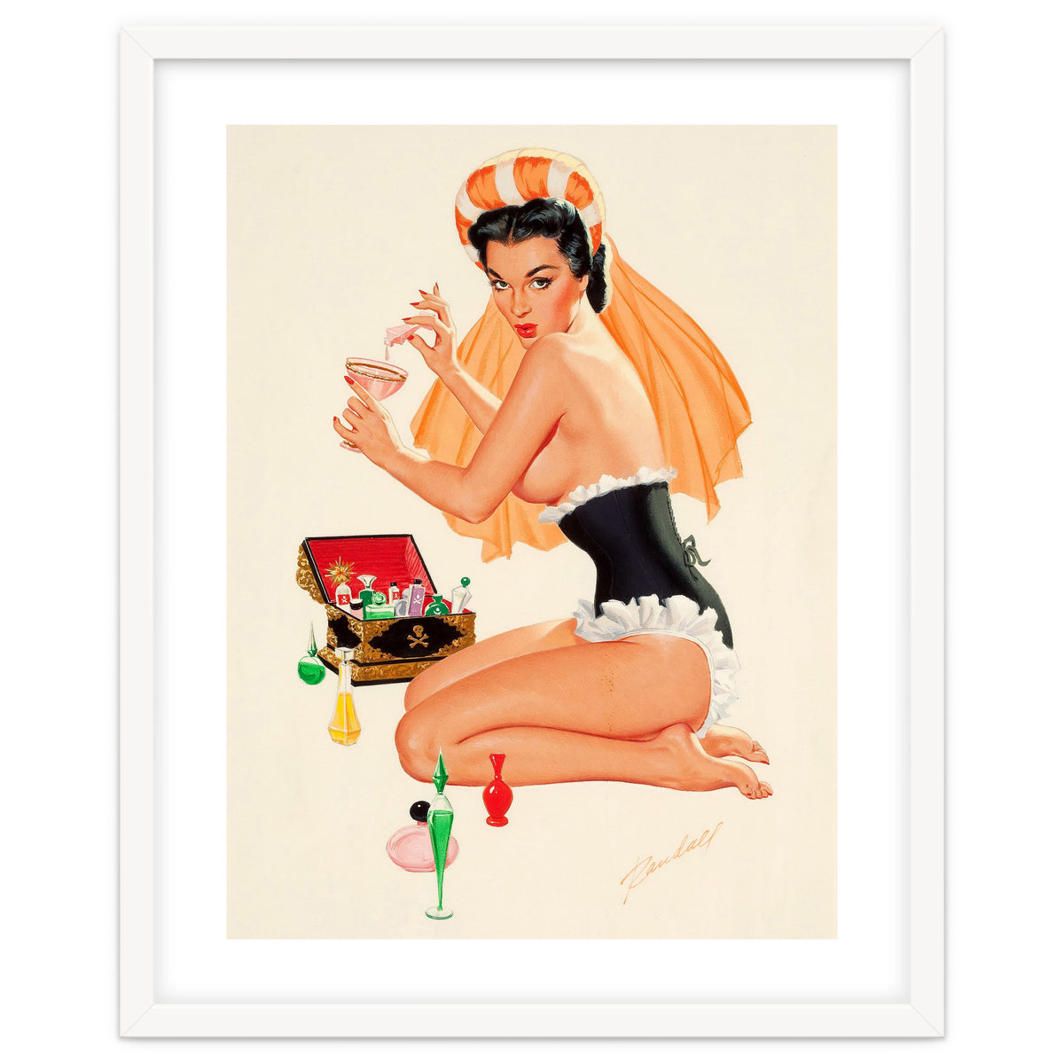 Young And Beautiful Witch Preparing A Love Portion