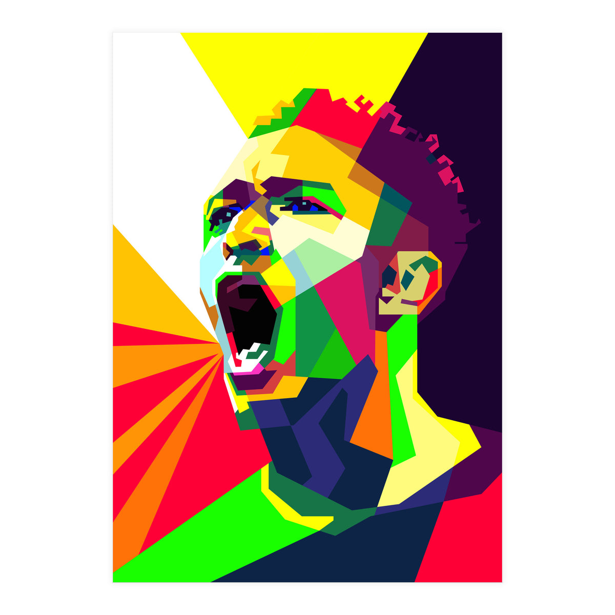 Jude Bellingham Football Pop Art WPAP (Print Only)