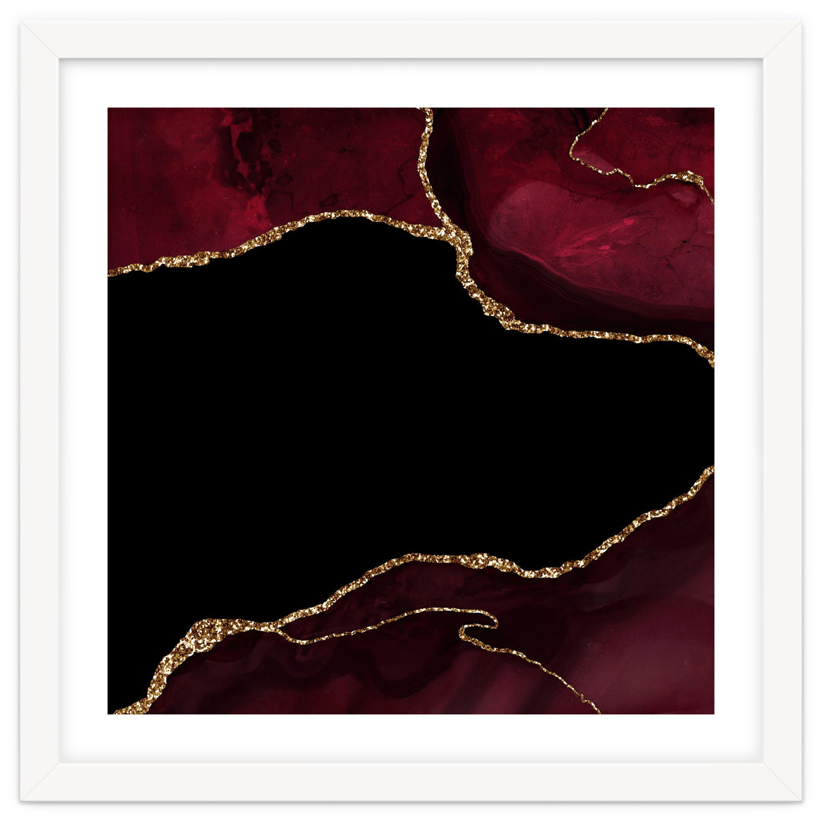 Burgundy & Gold Agate Texture 04