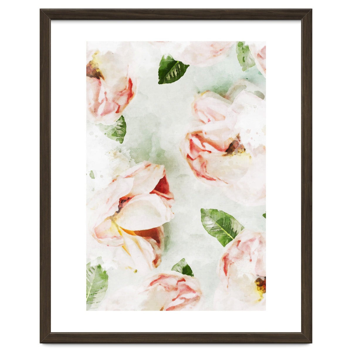 Roses & Foliage Watercolor