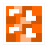 Orange Abstract Square Tiles (Print Only) thumbnail