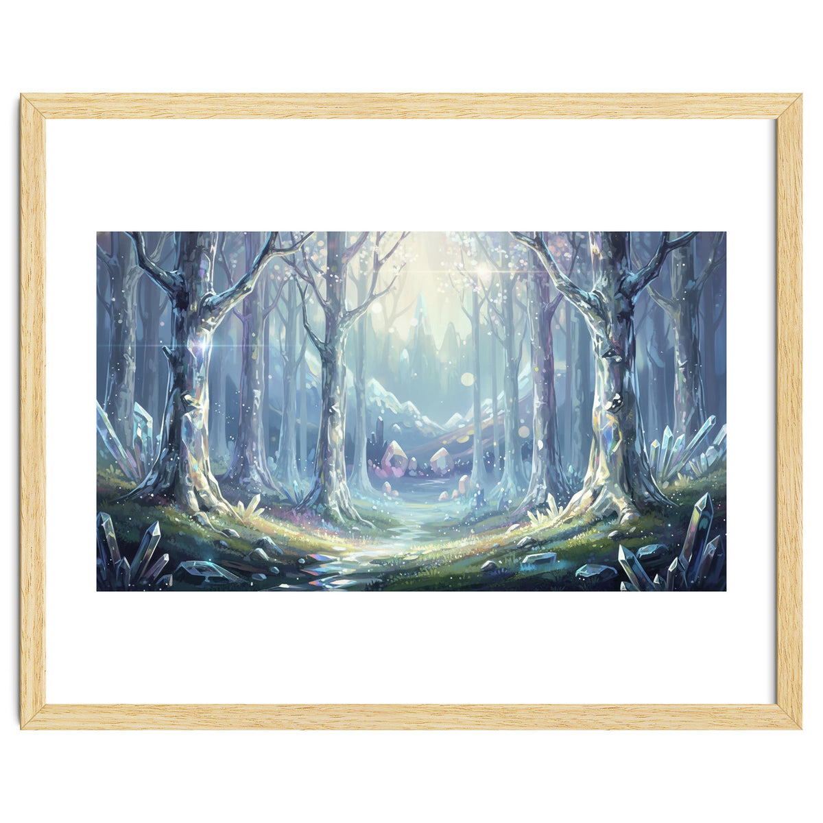 Crystal Forest: Ethereal Fantasy Landscape