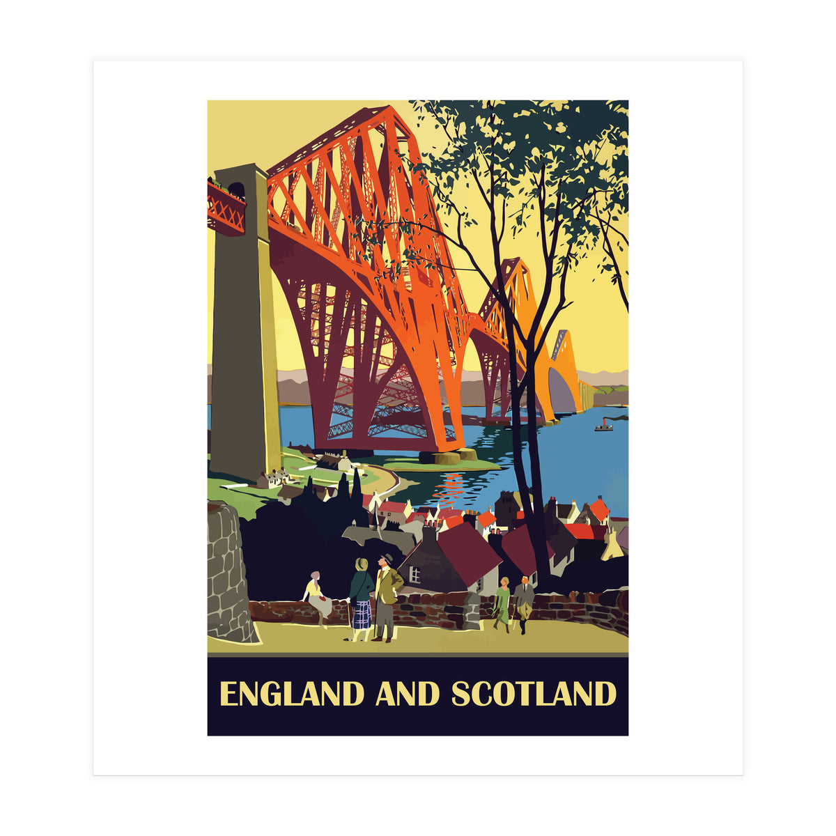 England And Scotland, The Bridge (Print Only)