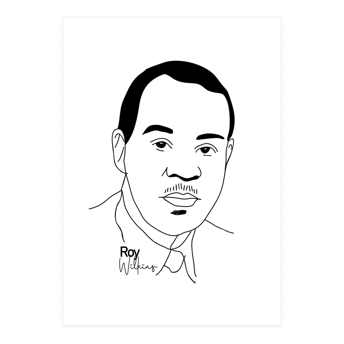 Roy Wilkins American Civil Rights Leader (Print Only)