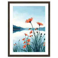 Flower And Lake