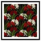 Red and White Spider Lily Flower Print Elegant Botanical Japanese Inspired Floral Artwork thumbnail