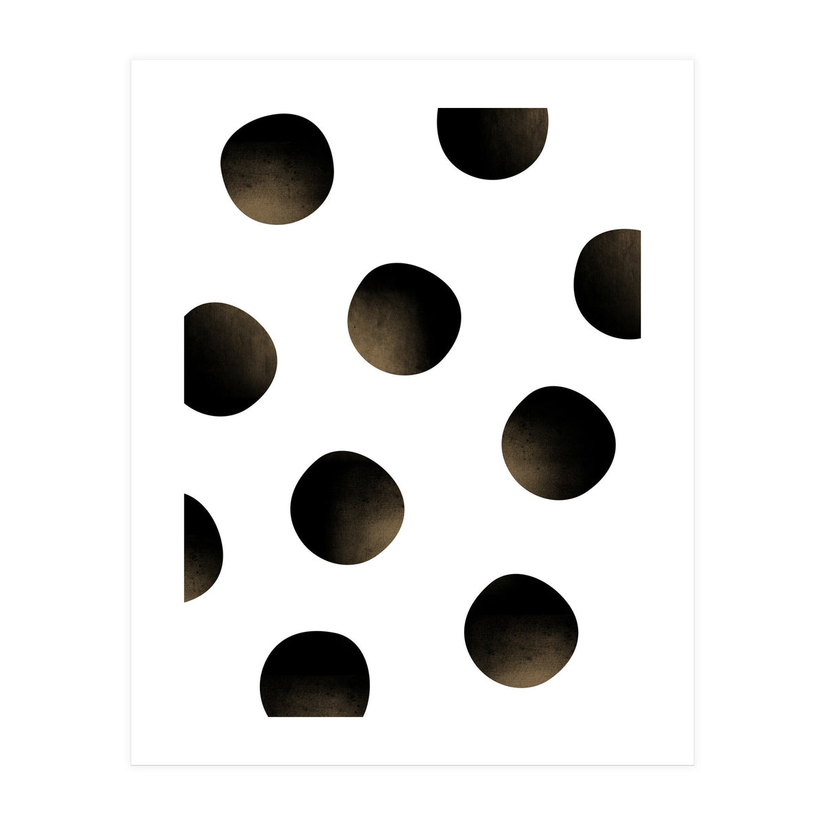 Dusted Black Polka (Print Only)
