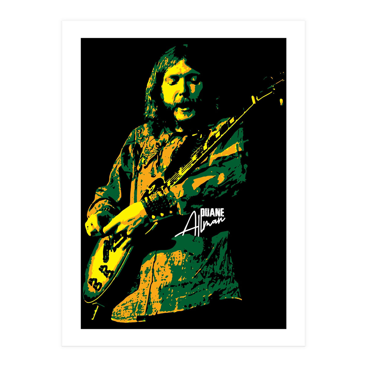 Duane Allman American Rock and Blues Guitarist (Print Only)