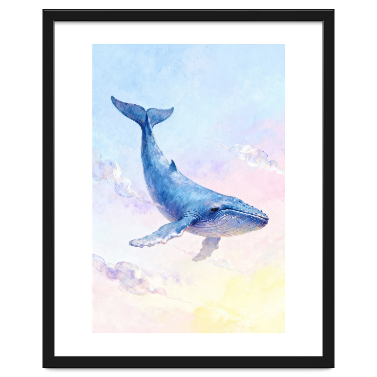 Flying Whale in the Clouds