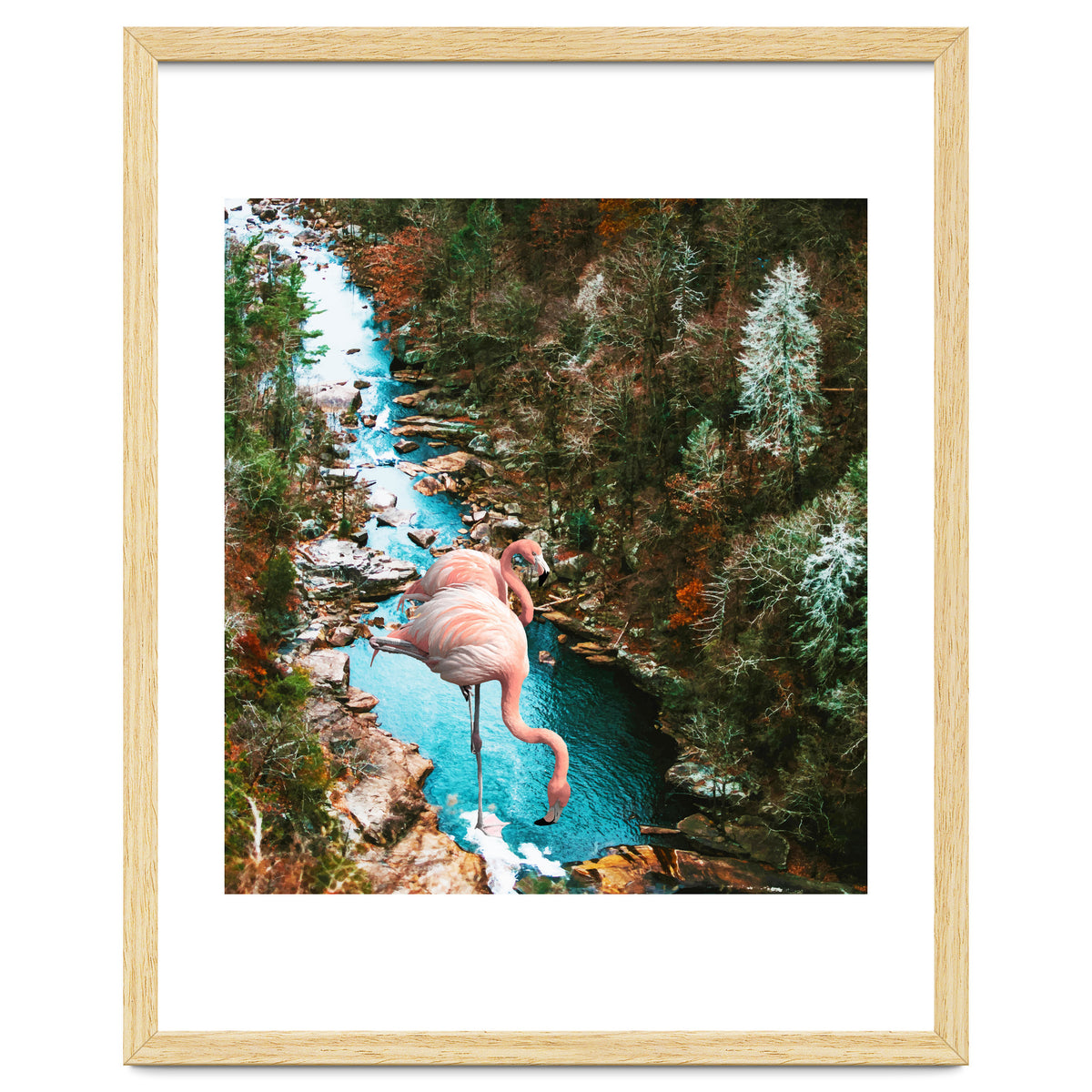 Flamingo Forest #society6 #decor #buyart