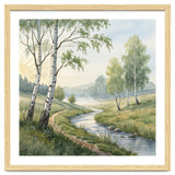 Morning Mist in the Birch Valley thumbnail