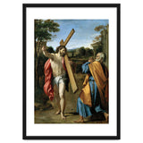Annibale Carracci / 'Domine, quo vadis?', c. 1602, Oil on panel, 77.4 x 56.3cm. AGOSTINO CARRACCI. thumbnail