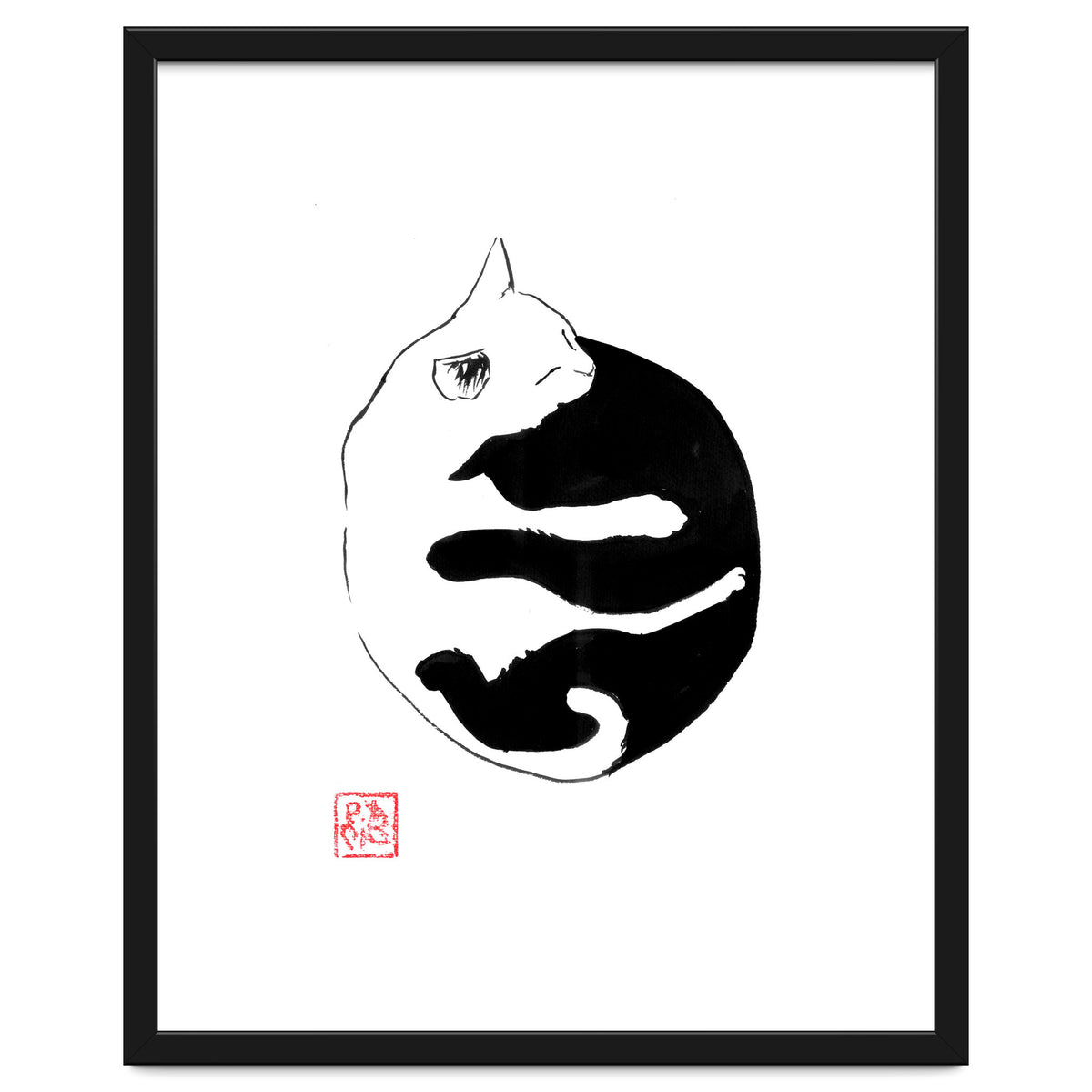 Ying yang Cat