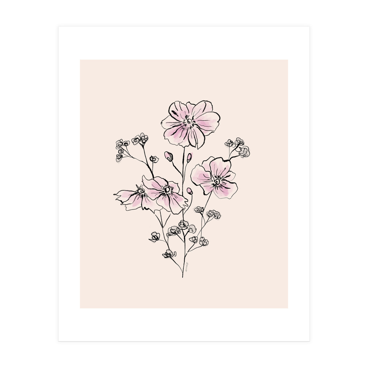 Wild Roses Bouquet (Print Only)