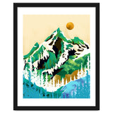 Grass Is Greener Wherever It Is Loved Positivity Nature Landscape Snow, Winter Mountains Painting Forest, Wild Travel Adventure thumbnail