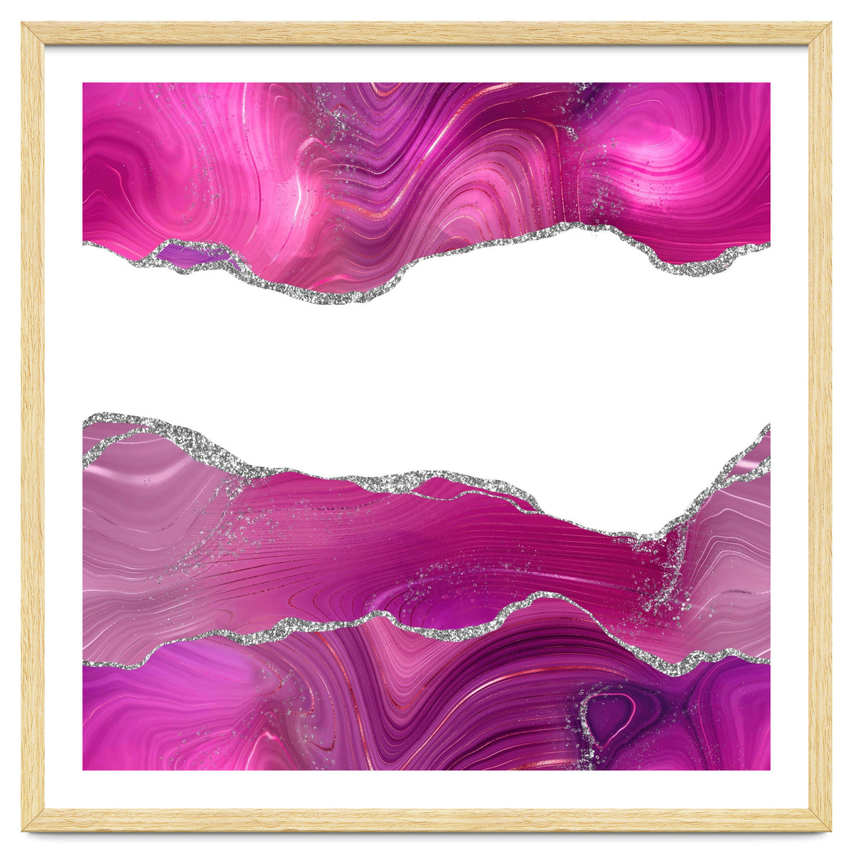 Magenta & Silver Agate Texture 08