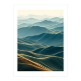 Minimalist Misty Mountain Landscape Wall Art (Print Only) thumbnail
