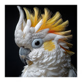 Close Up Cockatoo Portrait Yellow Crested Bird (Print Only) thumbnail