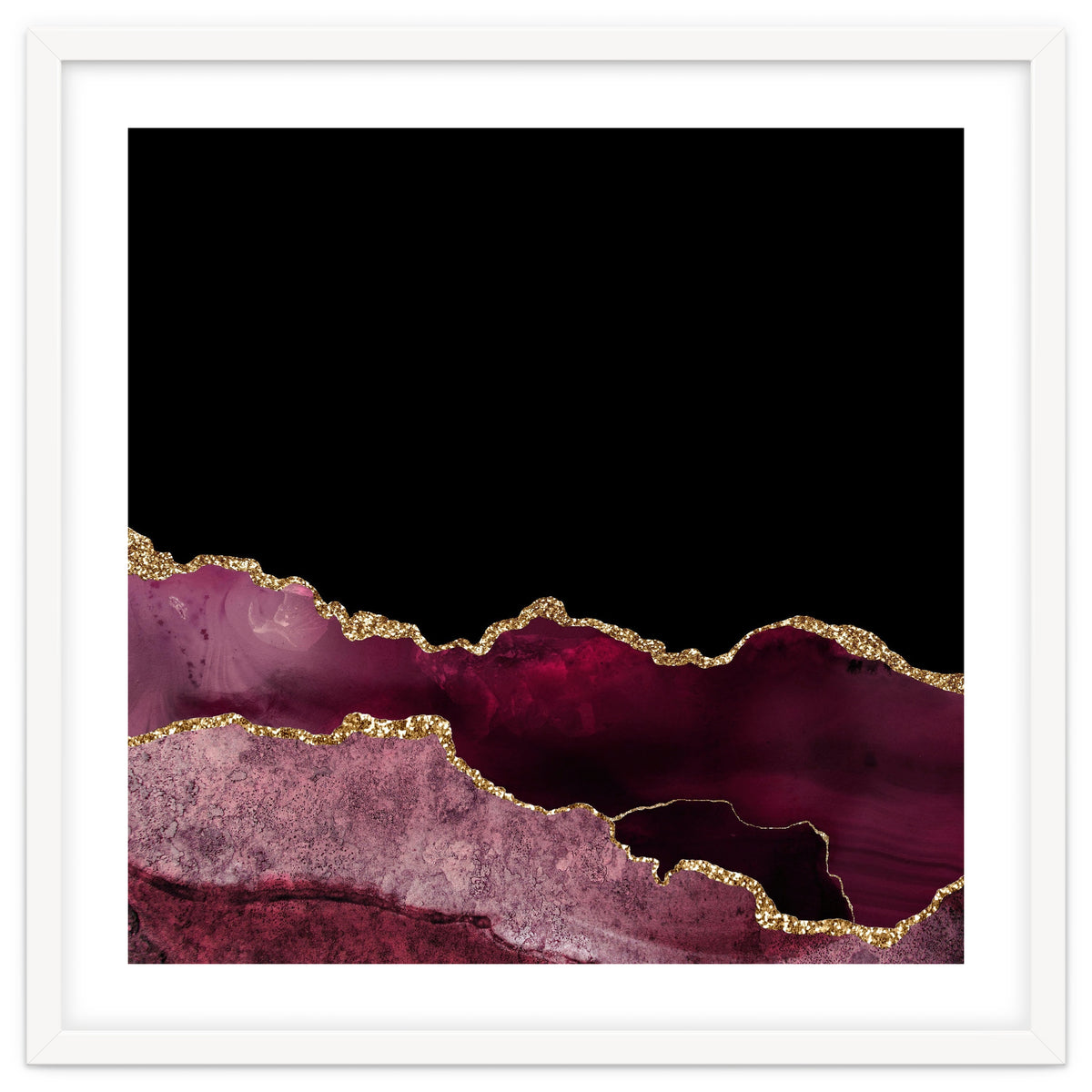 Burgundy & Gold Agate Texture 10