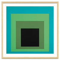 JOSEF ALBERS - HOMAGE TO THE SQUARE GREEN BLACK