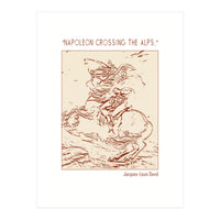 “napoleon Crossing The Alps,” – Jacques Louis David (Print Only)