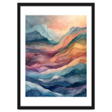 Abstract Fluid Mountain Landscape Art thumbnail