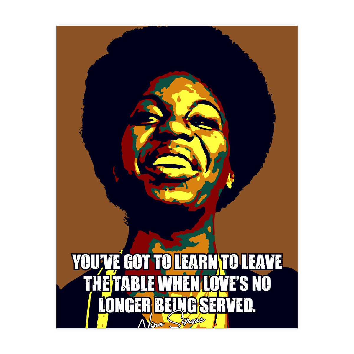 Nina Simone Music Legend (Print Only)
