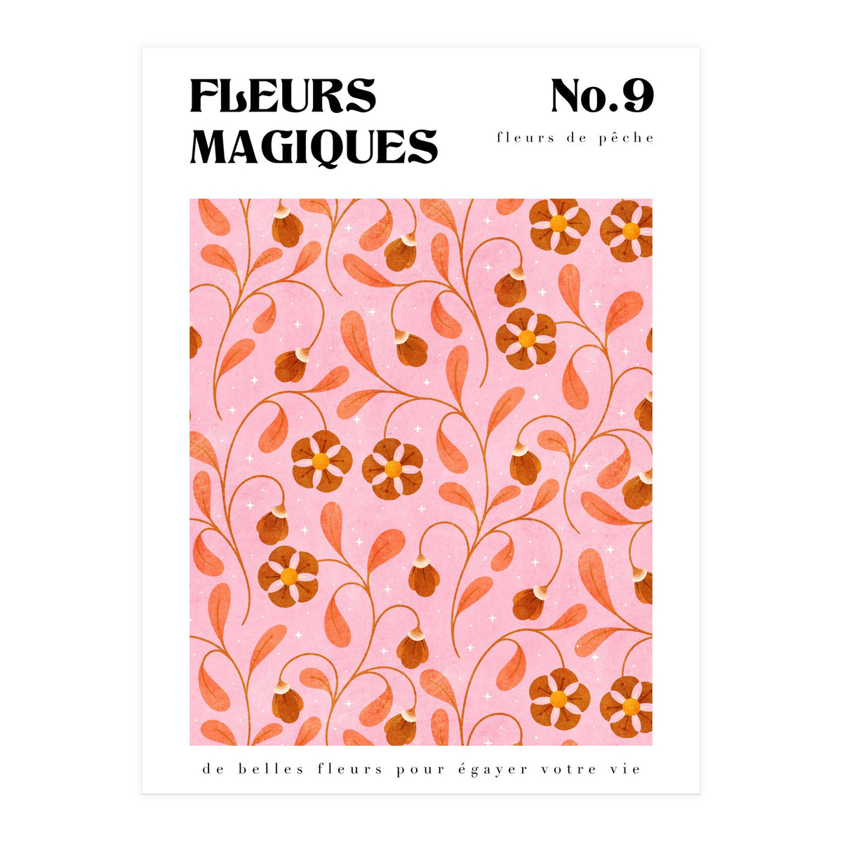 Magical Flowers No.9 Peachy Florals (Print Only)
