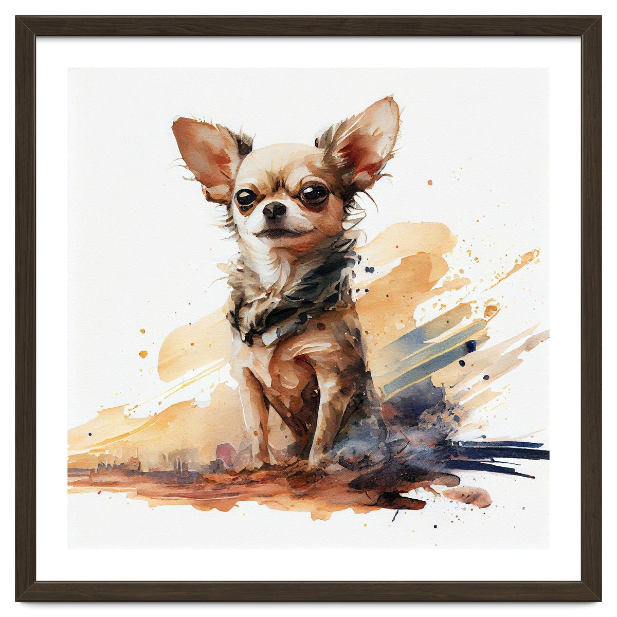 Watercolor Chihuahua Dog