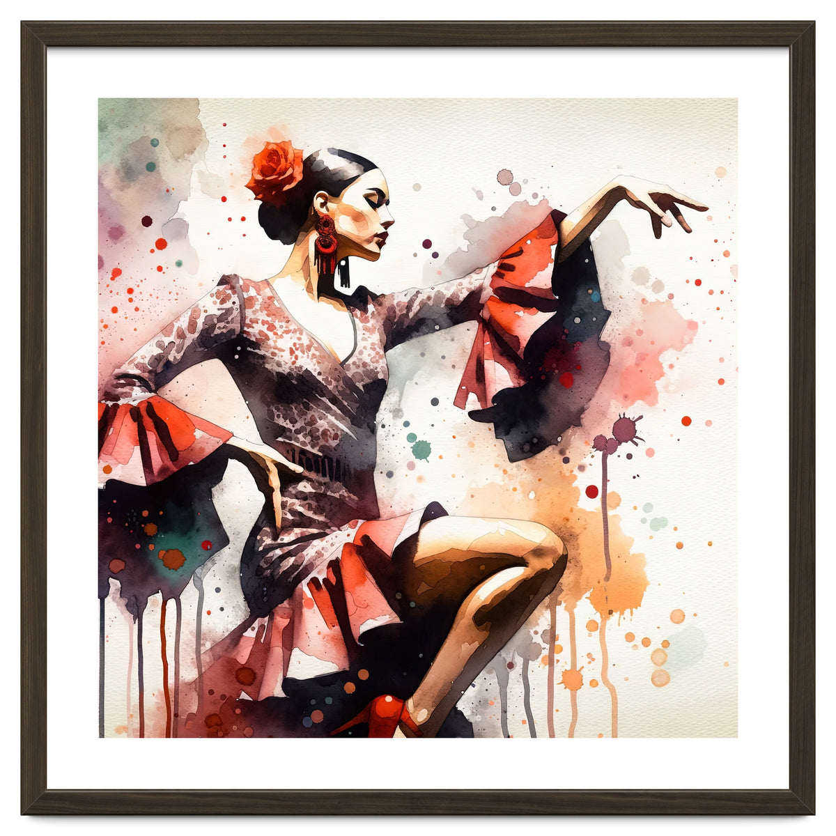 Scarlet Flamenco Side Pose