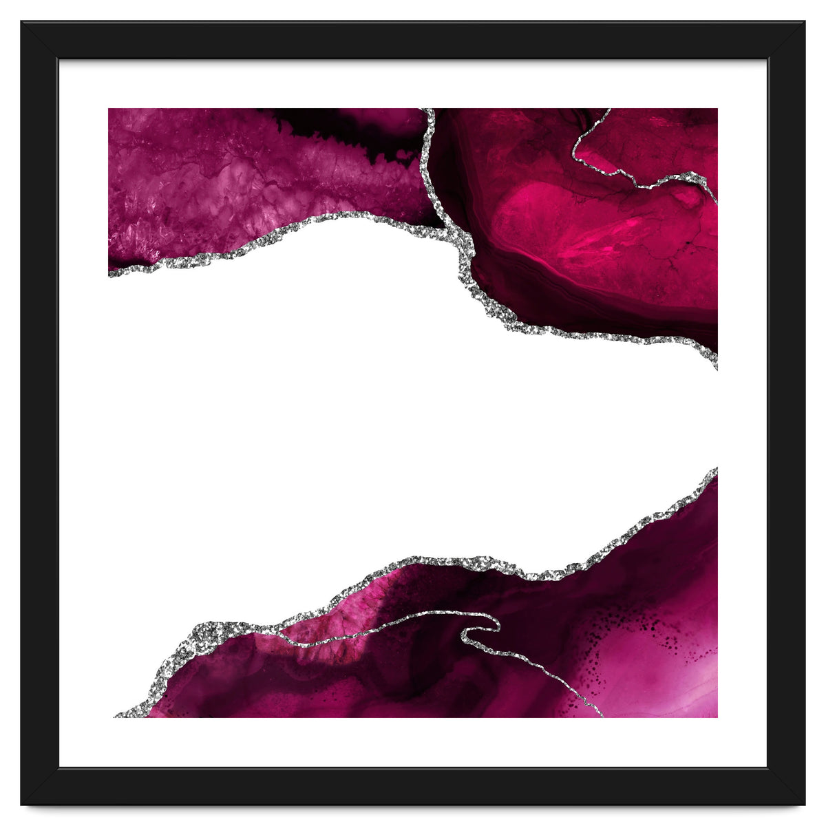 Burgundy & Silver Agate Texture 15