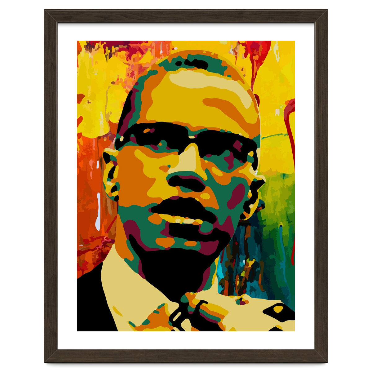 Malcolm X Colorful Abstract Art 2