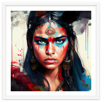 War Paint Hindu Warrior Portrait