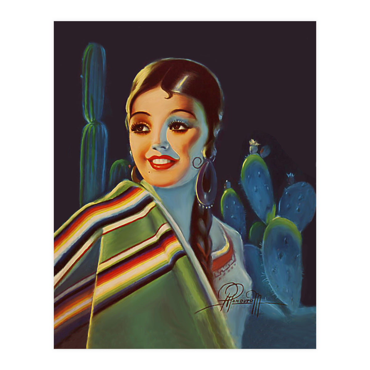 Pinup Mexican Girl (Print Only)
