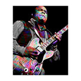 Freddie King American Blues Guitarist Colorful (Print Only) thumbnail